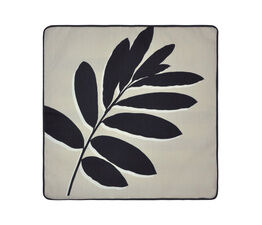Fusion - Leaf Print - Outdoor Cushion Cover - 43 x 43cm in Natural