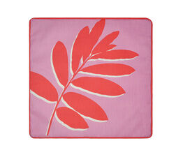 Fusion - Leaf Print - Outdoor Cushion Cover - 43 x 43cm in Pink
