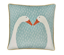 Fusion - Puddles The Duck -  Cushion Cover - 43 x 43cm in Teal