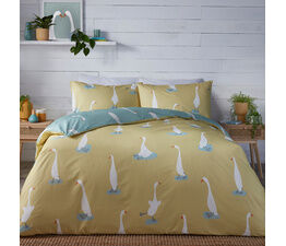 Fusion - Puddles The Duck - Reversible Duvet Cover Set - Yellow
