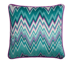 Laurence Llewelyn-Bowen - Pants on Fire -  Filled Cushion - 43 x 43cm in Blue