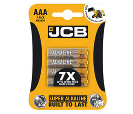 JCB - Super Alkaline Batteries LR03 AAA 4 Pack