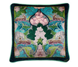 Laurence Llewelyn-Bowen - Suburban Jungle -  Filled Cushion - 43 x 43cm in Teal