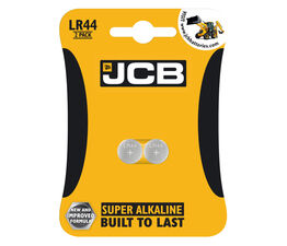 JCB LR44 Super Alkaline Coin Cell Batteries - Pack of 2