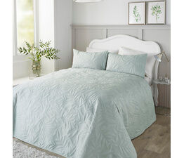 Serene - Luana - Quilted Bedspread - 200cm X 230cm in Green