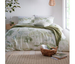 Appletree Loft - Edale - 100% Cotton Duvet Cover Set - Green