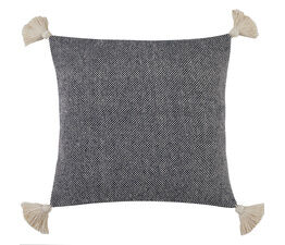 Appletree Loft - Kaidon - 100% Recycled Cotton Rich Mixed Fibres Cushion Cover - 43 x 43cm in Navy