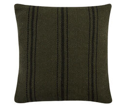 Drift Home - Brinley - 100% Recycled Cotton Rich Mixed Fibres Cushion Cover - 43 x 43cm in Moss