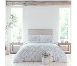 Drift Home - Joelle - 52% Recycled Polyester 48% BCI Cotton Duvet Cover Set - Blue