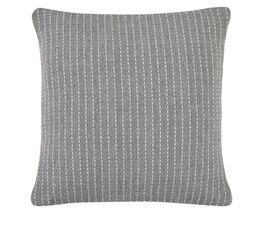 Drift Home - Quinn - 100% Recycled Cotton Rich Mixed Fibres Filled Cushion - 43 x 43cm in Grey