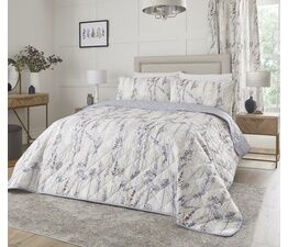 Dreams And Drapes Design - Wild Stems - Bedspread - 200cm X 230cm Bed Size in Blue