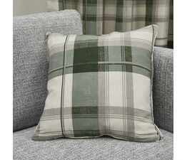 Fusion - Balmoral Check - Cushion Cover - 43 x 43cm in Green