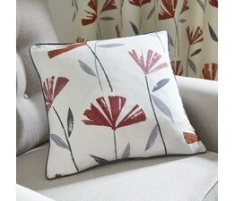 Fusion - Dacey - 100% Cotton Filled Cushion - 43 x 43cm in Red