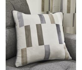 Fusion - Oakland - 100% Cotton Filled Cushion - 43 x 43cm in Natural