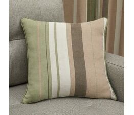 Fusion - Whitworth - 100% Cotton Filled Cushion - 43 x 43cm in Green