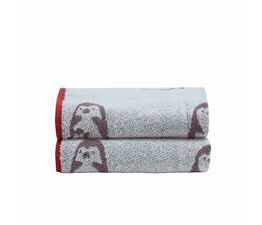 Fusion Bathroom - Penguins - Jacquard Hand Towel - 50 x 90cm in Multi