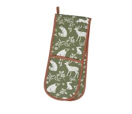 Ulster Weavers - Forest Friends - Sage - Double Oven Glove