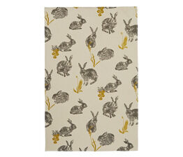 Ulster Weavers - Stand Alone Tea Towel - Block Print Rabbits