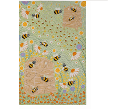 Ulster Weavers - Stand Alone Tea Towel - Daisy Bees