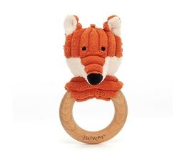 Jellycat Cordy Roy Baby Fox Wooden Ring Toy