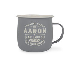 History & Heraldry Personalised Outdoor Mug - Aaron