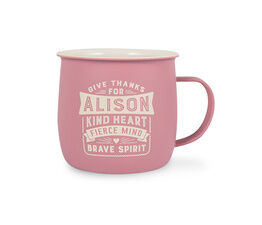 History & Heraldry Personalised Outdoor Mug - Alison