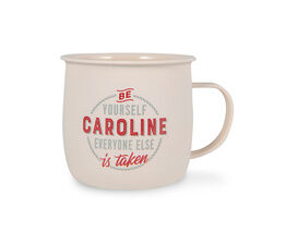 History & Heraldry Personalised Outdoor Mug - Caroline