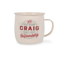 History & Heraldry Personalised Outdoor Mug - Craig