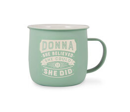 History & Heraldry Personalised Outdoor Mug - Donna