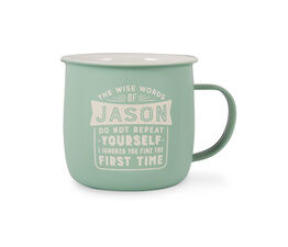 History & Heraldry Personalised Outdoor Mug - Jason
