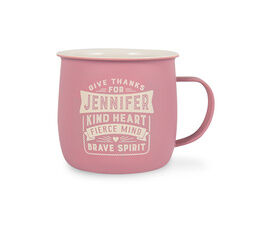 History & Heraldry Personalised Outdoor Mug - Jennifer