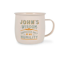 History & Heraldry Personalised Outdoor Mug - John