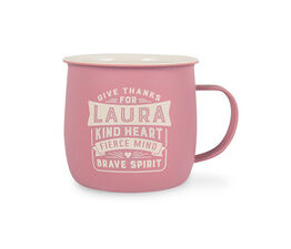 History & Heraldry Personalised Outdoor Mug - Laura