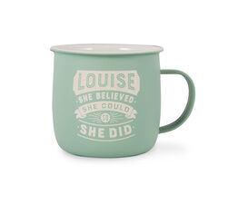 History & Heraldry Personalised Outdoor Mug - Louise