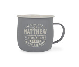 History & Heraldry Personalised Outdoor Mug - Matthew