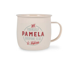 History & Heraldry Personalised Outdoor Mug - Pamela