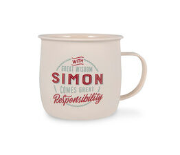 History & Heraldry Personalised Outdoor Mug - Simon