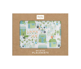 Denby Allotment Set of 6 Cork-Backed Placemats