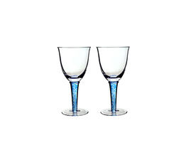 Denby - Imperial Blue Set of 2 White Wine Glasses