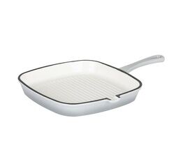 Simply Home Cast Iron Grill Pan - Dove Grey