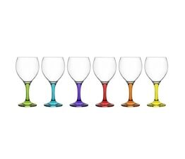 Simply Home Coloured Gin Glasses - Set of 6