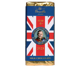 Bramble Foods King Charles Coronation Milk Chocolate Bar