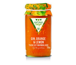 Cottage Delight Gin Orange & Lemon Thin Cut Marmalade (350g)