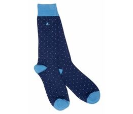Swole Panda - Spotted Sky Blue Socks 7-11