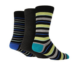 Pringle - Wildfeet Black Stripes Socks 3 Pack