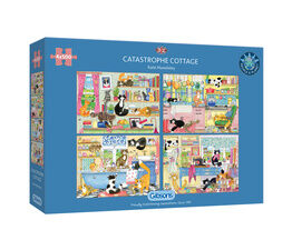 Gibsons - Catastrophe Cottage 4 x 500 Piece Jigsaw