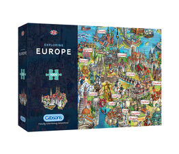 Gibsons - Exploring Europe 1000 Piece Jigsaw