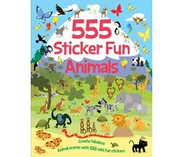 555 Sticker Fun Animals Book