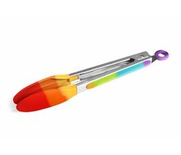 Taylors Eye Witness Rainbow Silicone & Stainless Steel Tongs