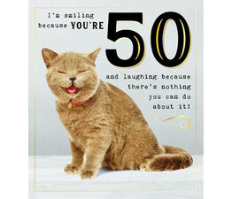 50th Cat Smiling Nothing About It